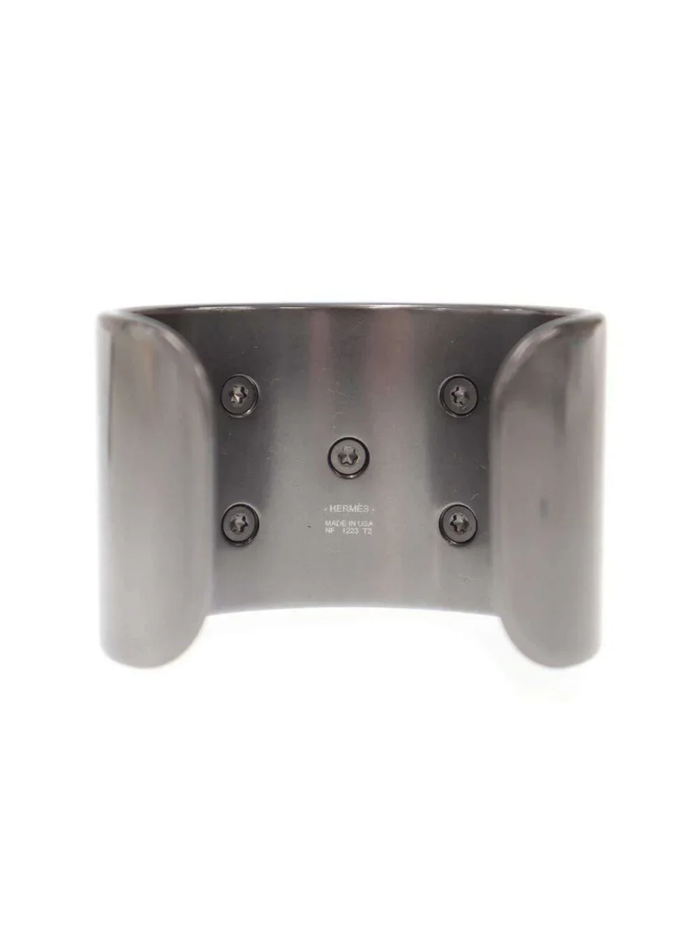 Hermes Collier de Chien Noir Bracelet de Bangle Black